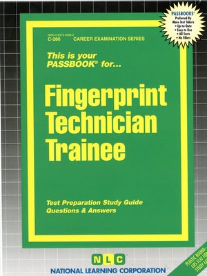 cover image of Fingerprint Technician Trainee